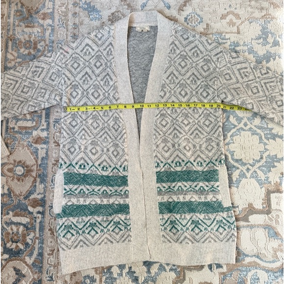 Fat Face Josie Cardigan Turquoise, Gray and White US size 6 - Picture 5 of 16
